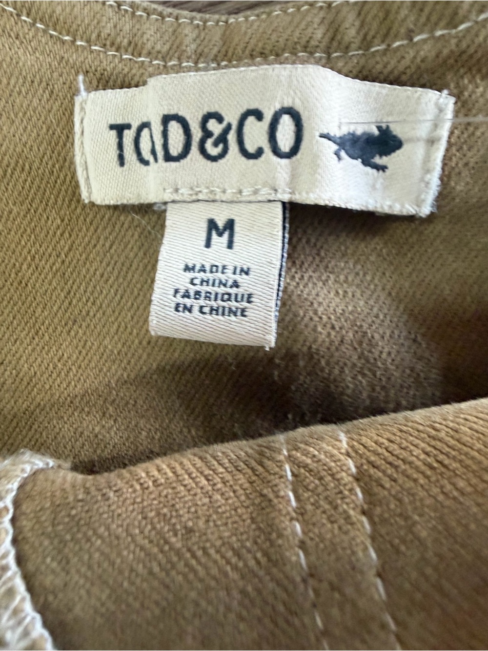 Toad&Co Women's Tan Wide-Leg Overalls - Picture 2 of 4